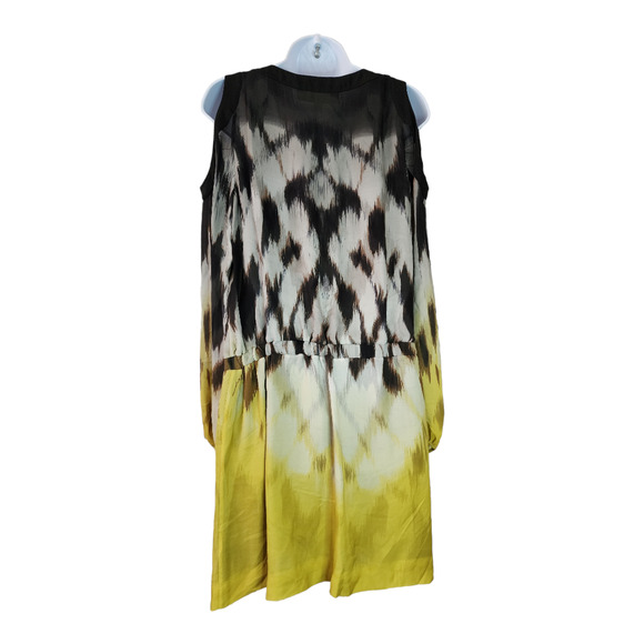 Anthropologie Leifsdottir Silk Cold Shoulder Dress Size 6 - Picture 7 of 10